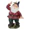 11.25" Red & Green Gnome with Butterfly Outdoor Garden Statue